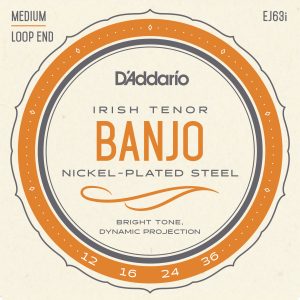 D’Addario EJ63i Irish Tenor Banjo Strings, Nickel, 9-30