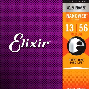 Elixir – Acoustic Nanoweb 80/20 Bronze Medium ( 13-56 )
