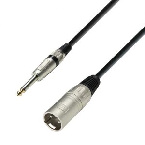 Microphone Cable XLR to 6.3 mm Jack mono 6 m